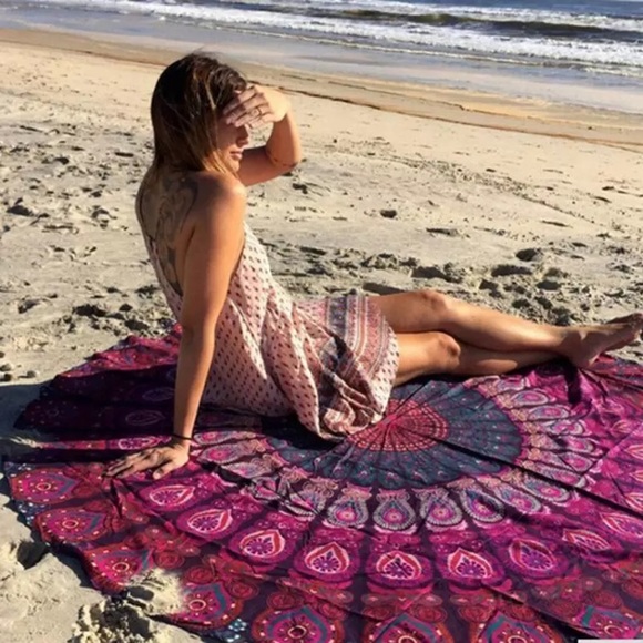 Other - Giant mandala boho tapestry towel decor blanket